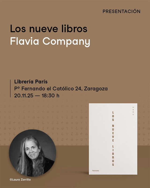 Flavia Company presenta 'Los nueve libros